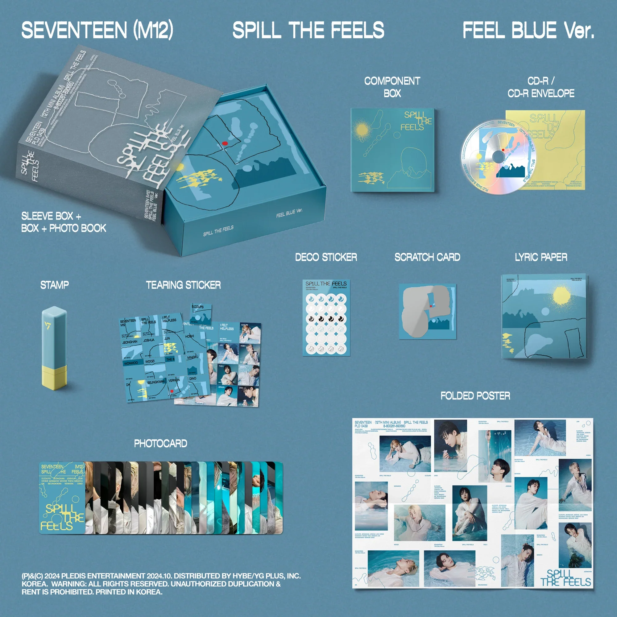 12th Mini Album ’SPILL THE FEELS’ (FEEL BLUE Version) (CD)