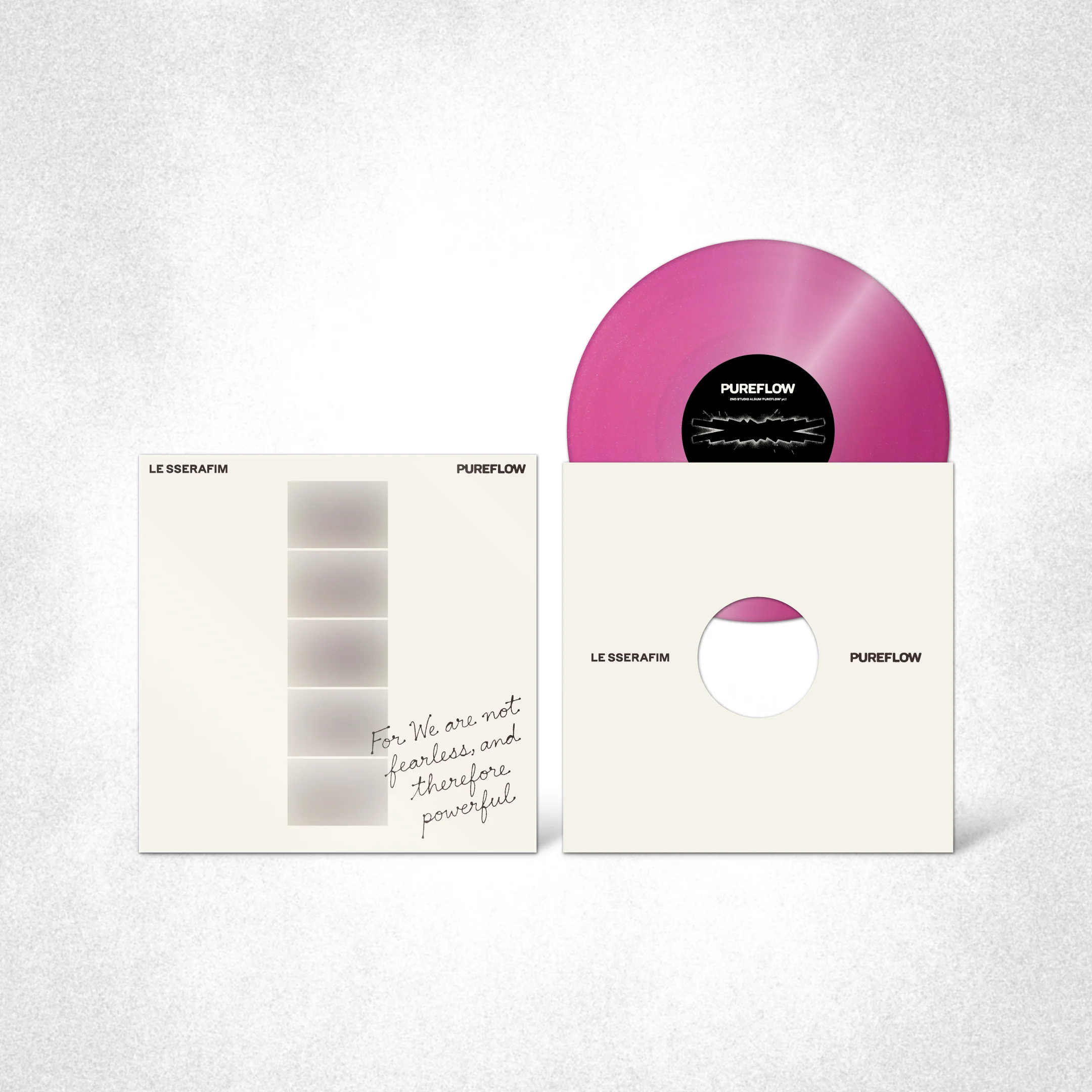 2nd Studio Album ‘PUREFLOW’ pt.1 Vinyl (Hot Pink Glitter ver.)