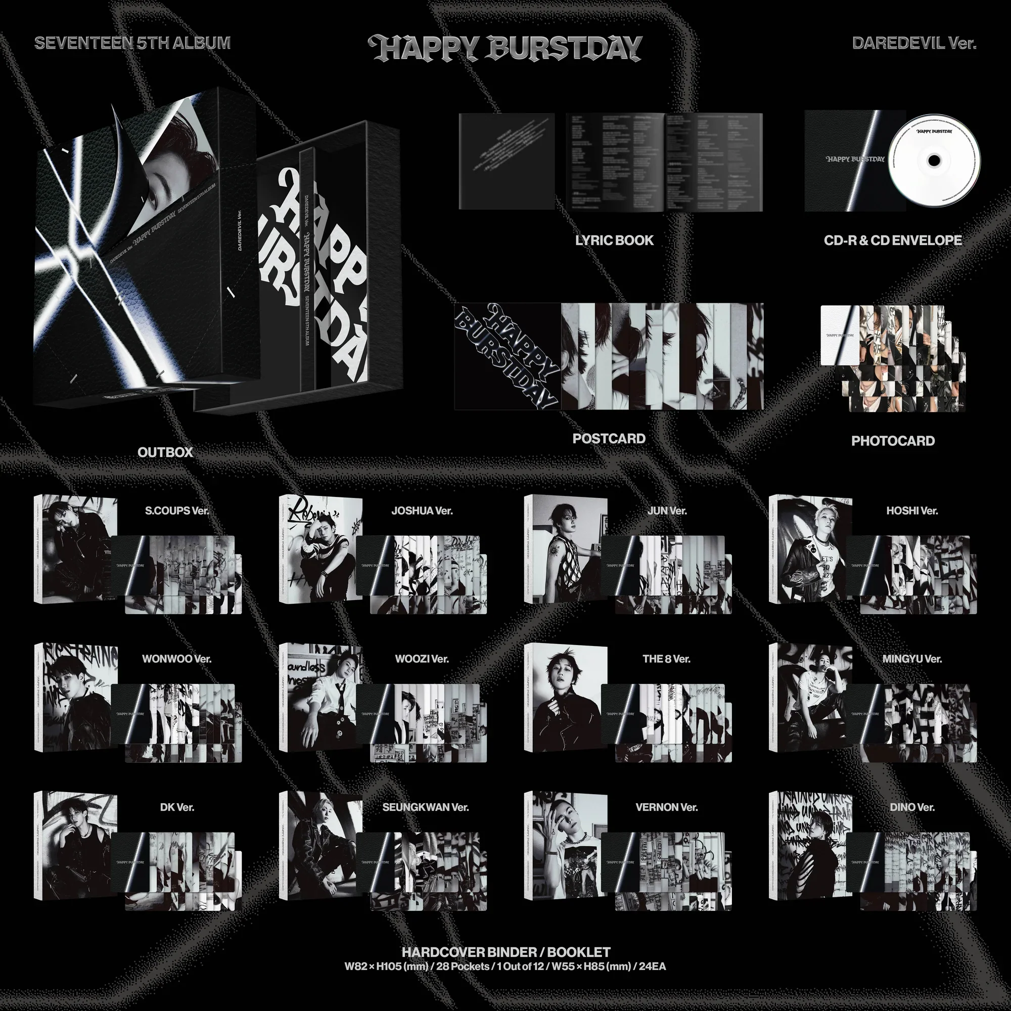 5th Studio Album ’HAPPY BURSTDAY’ (DAREDEVIL Version) (CD) - Image 2