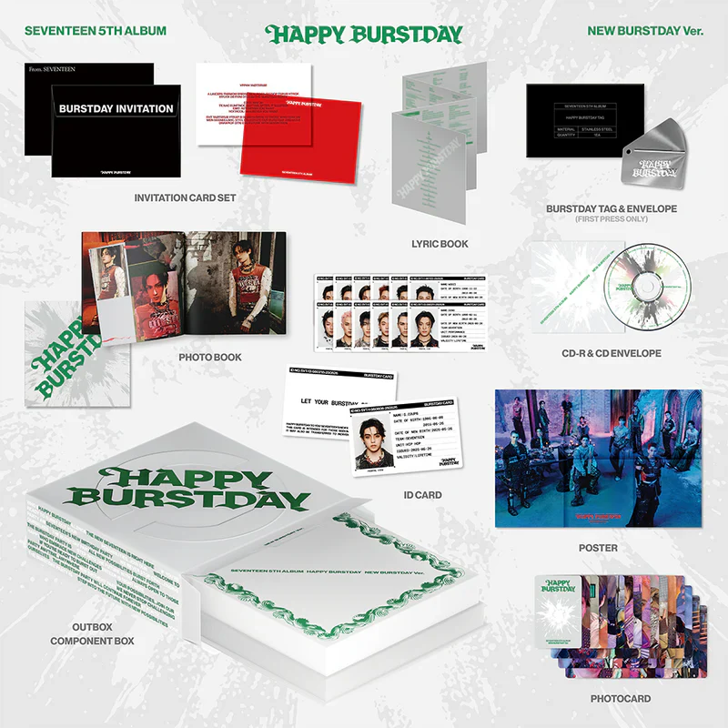 5th Studio Album ’HAPPY BURSTDAY’ (NEW BURSTDAY Version) (CD) - Image 2