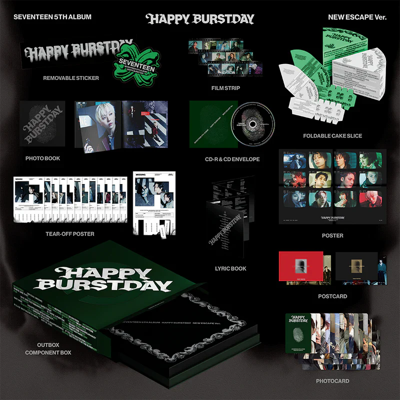 5th Studio Album ’HAPPY BURSTDAY’ (NEW ESCAPE Version) (CD) - Image 2