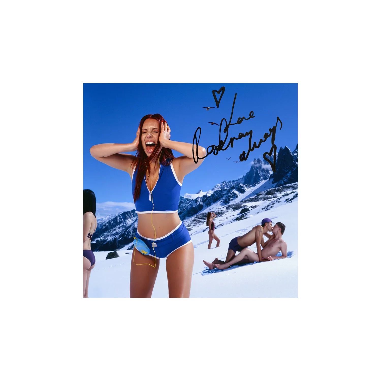A Little Louder, Please (Deluxe) White & Clear 2LP + Signed Art Card Bundle - Image 4