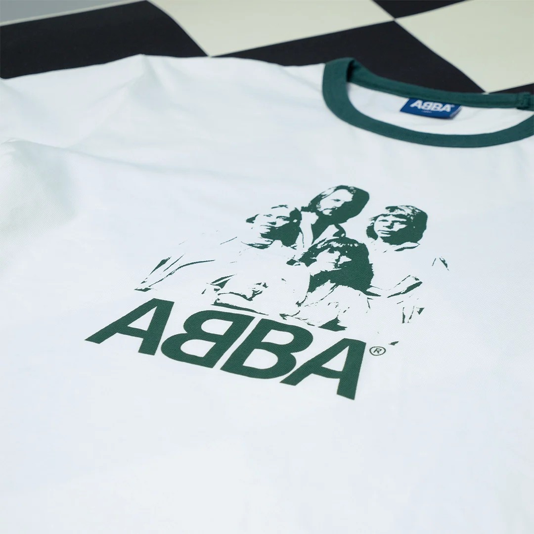 ABBA Ringer (Store Exclusive Off-White/Green T-shirt) - Image 2