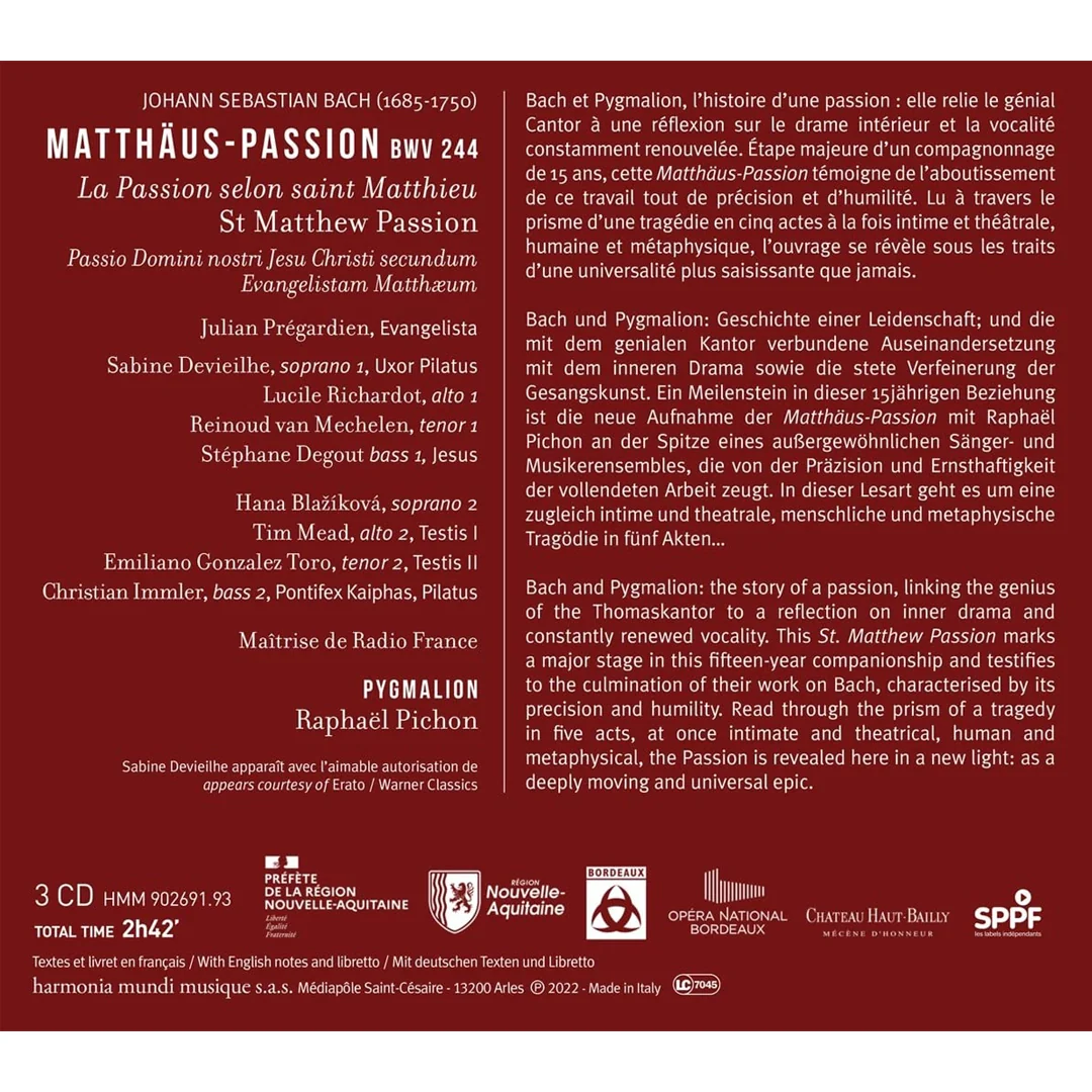 Bach Matthaus-Passion (3CD) - Image 2