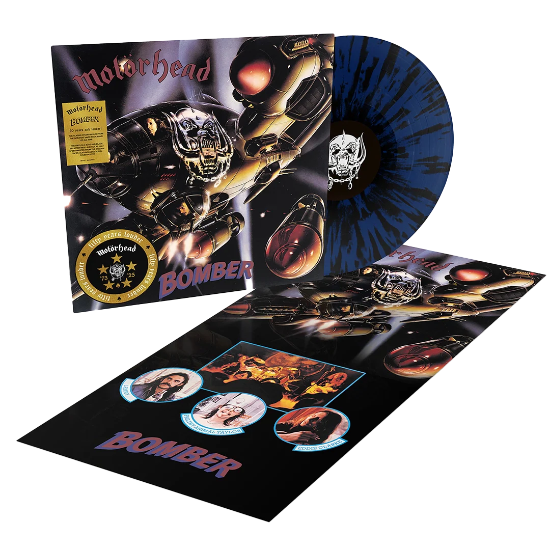 Bomber (50th Anniversary Edition Half Speed Dark Blue & Black Splatter LP)