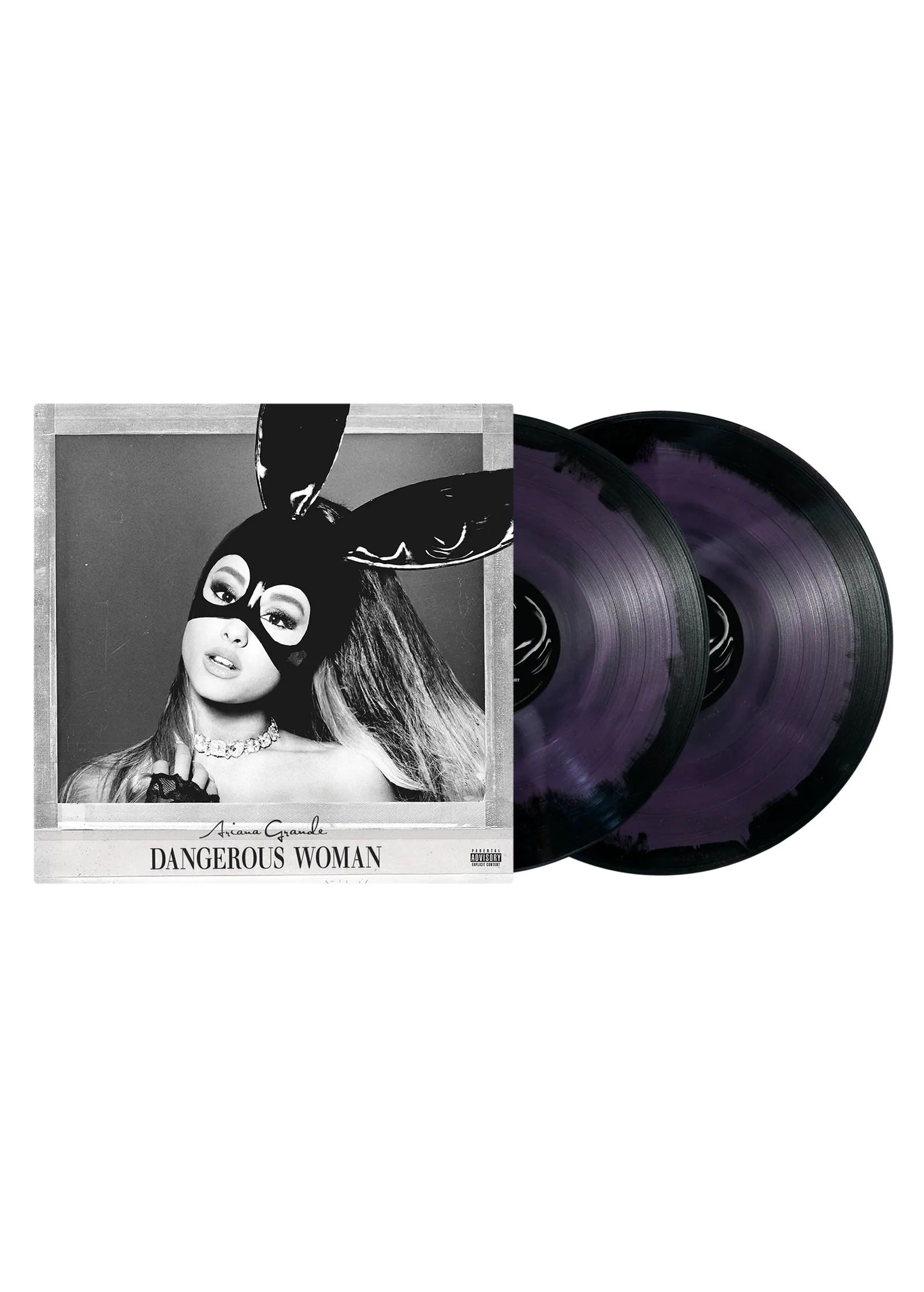 dangerous woman 2lp (purple & black swirl)