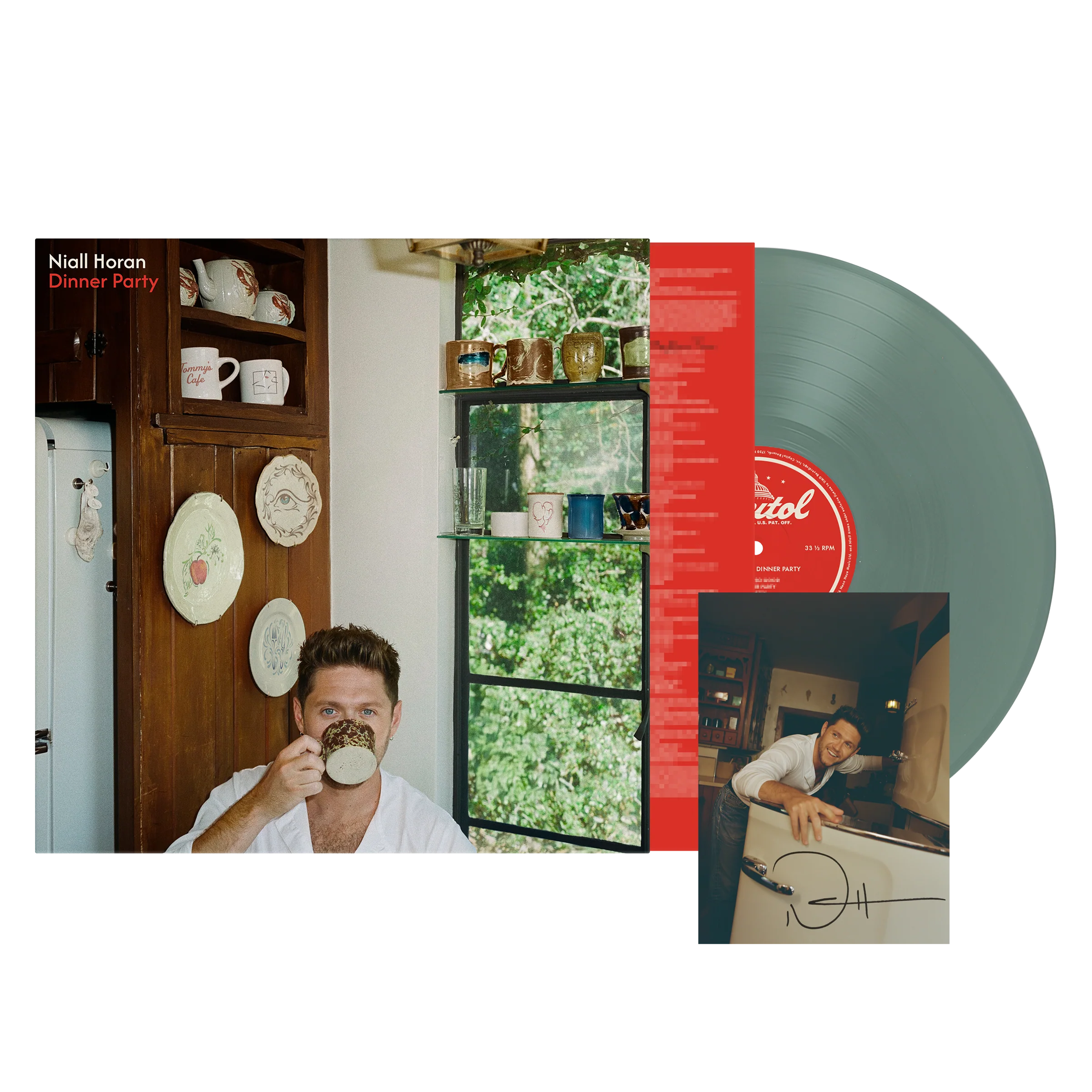 Dinner Party - Olive Vinyl + Signed Art Card