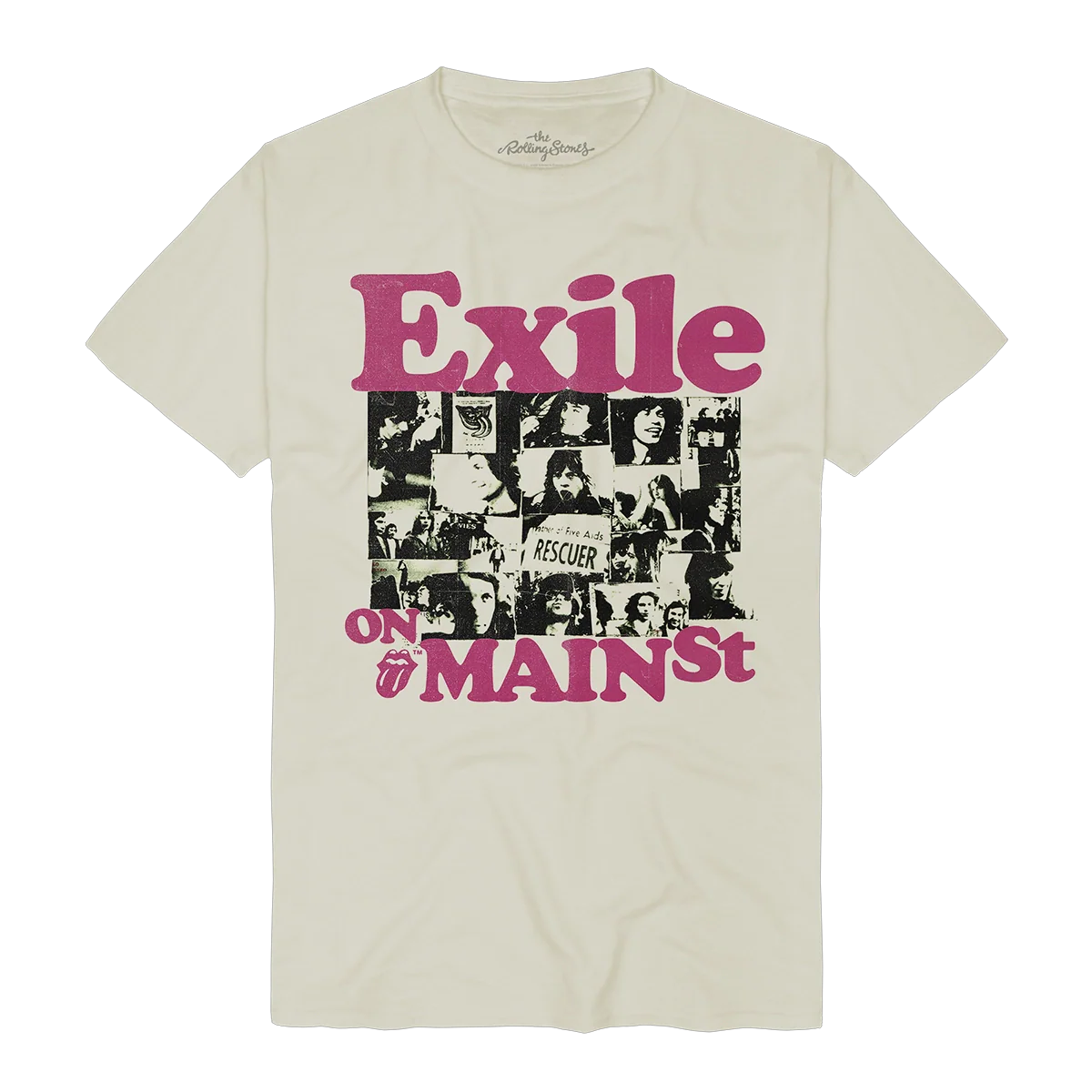 Exile On Main Street Album Photo (Store Exclusive White T-Shirt)