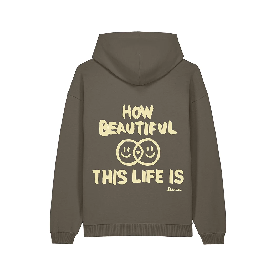 How Beautiful This Life Is (Brown Hoodie) - Image 2