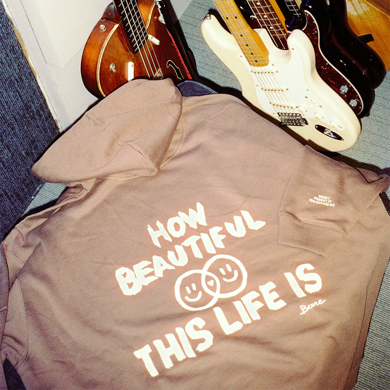 How Beautiful This Life Is (Brown Hoodie) - Image 4