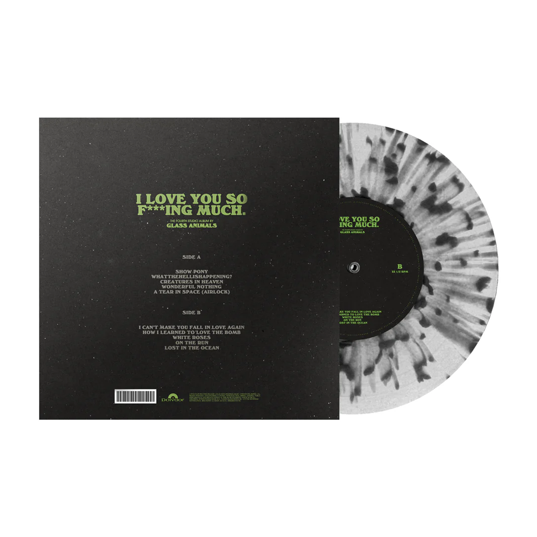 I Love You So F***ing Much Limited Edition Black and Clear Splatter Vinyl - Image 2