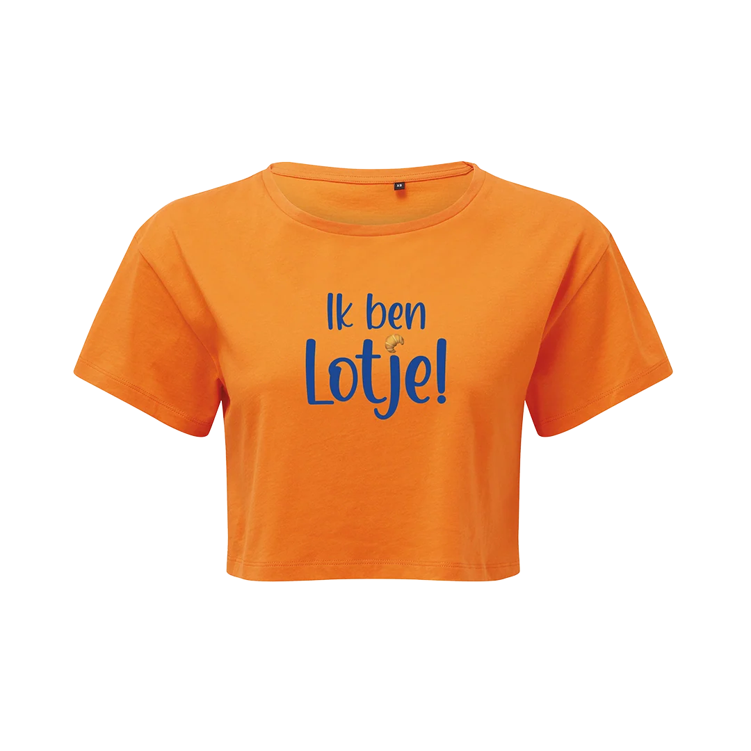 Ik Ben Lotje (Store Exclusive Orange Cropped T-Shirt)