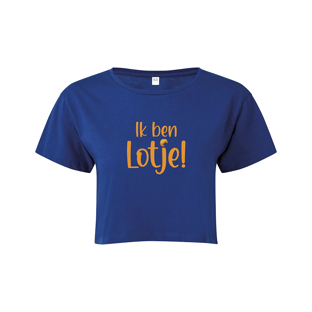 Ik Ben Lotje (Store Exclusive Royal Blue Cropped T-Shirt)