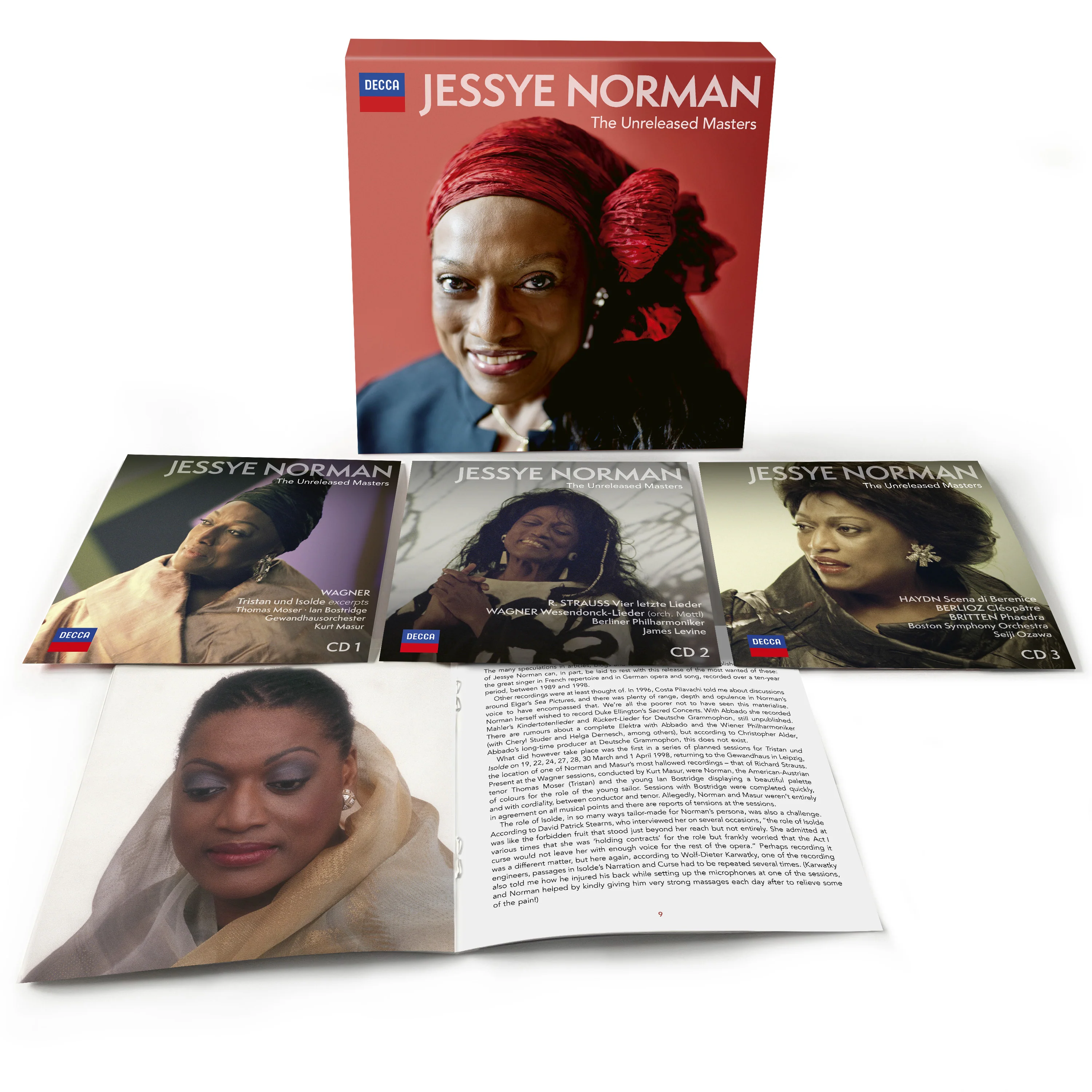 Jessye Norman - The Unreleased Masters (Strauss-Wagner-Berlioz-Haydn-Britten) (3CD)