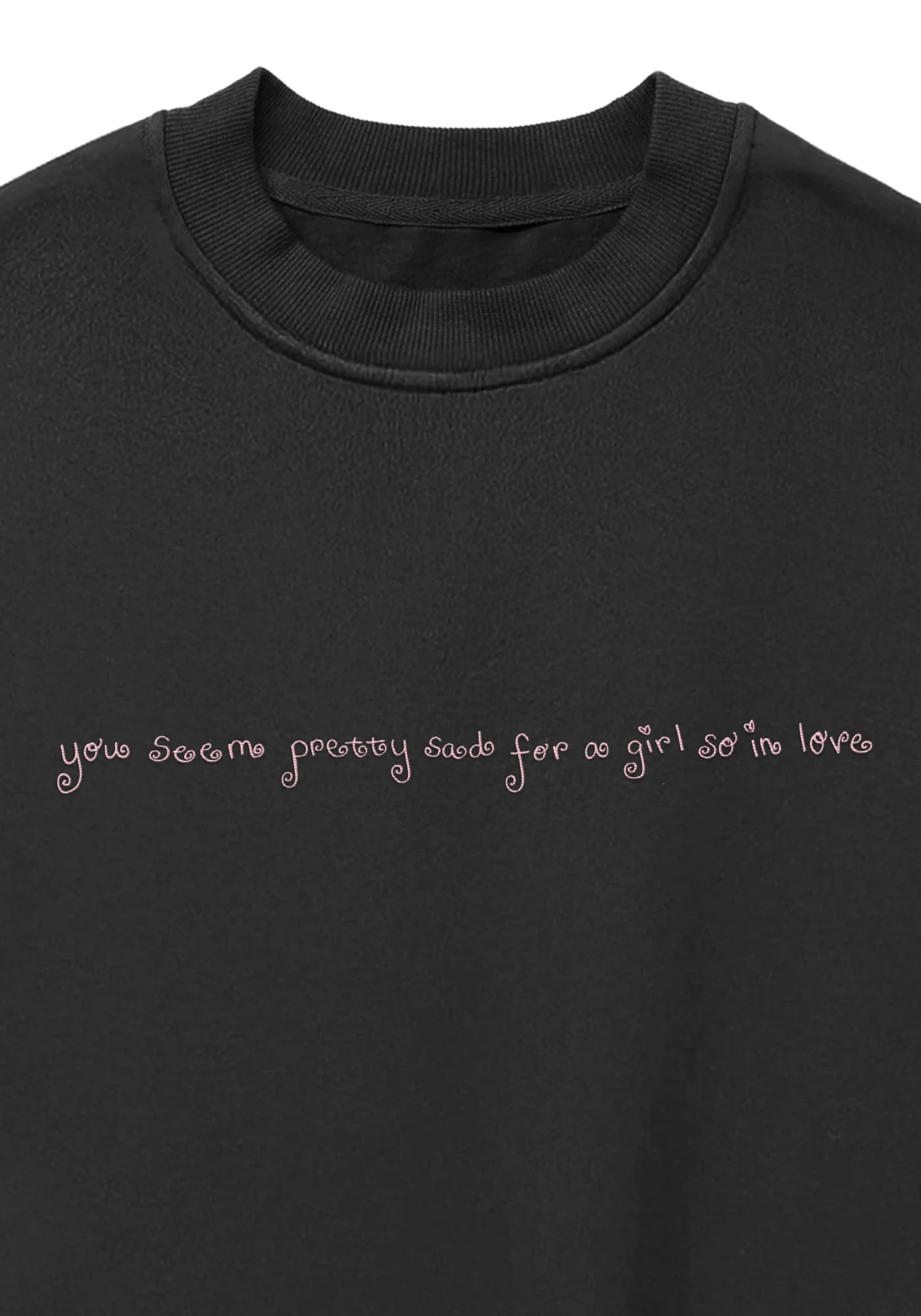 lace album cover embroidered crewneck - Image 3