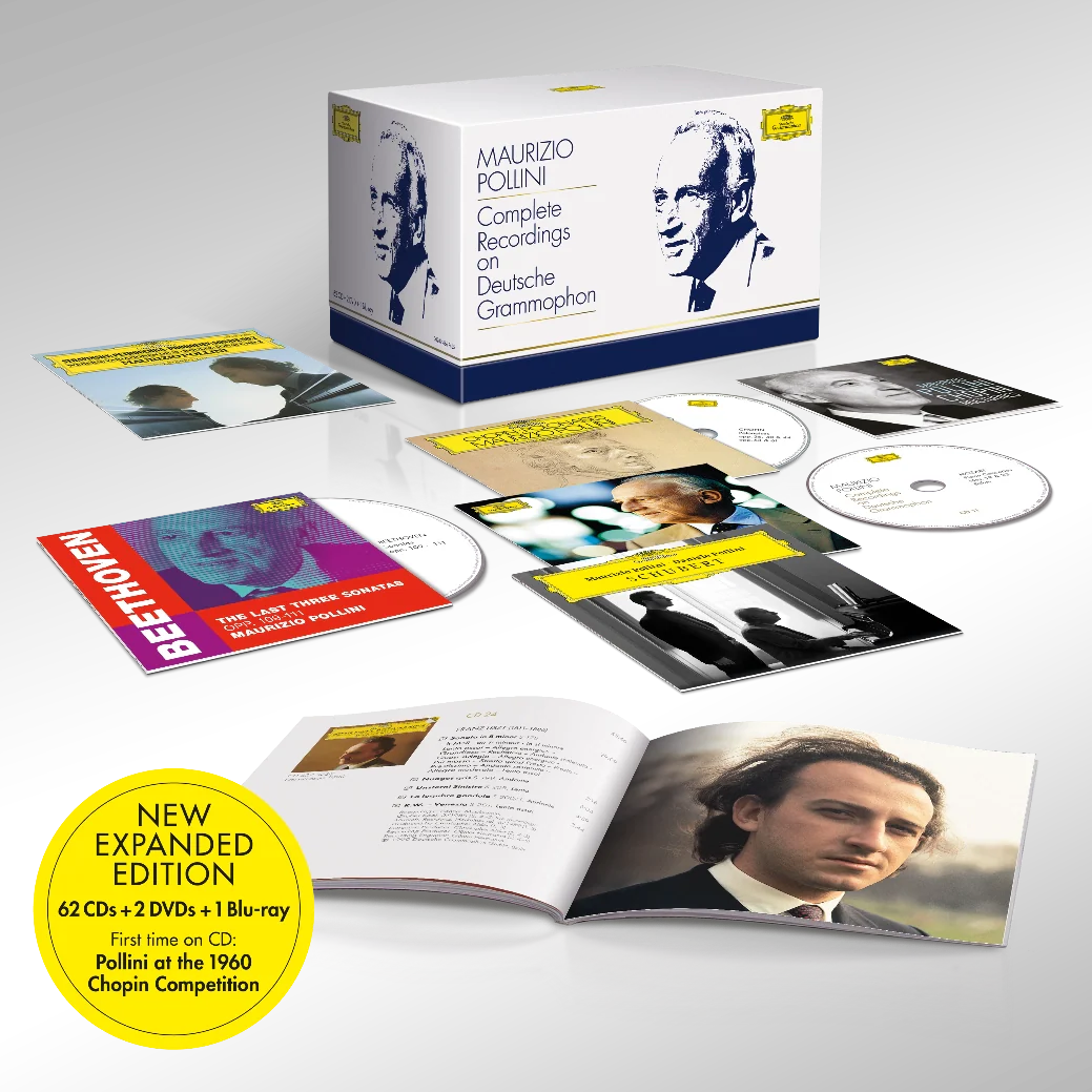 Maurizio Pollini: Complete Recordings on Deutsche Grammophon (62 CD + 1 DVD + 1 Blu-Ray)