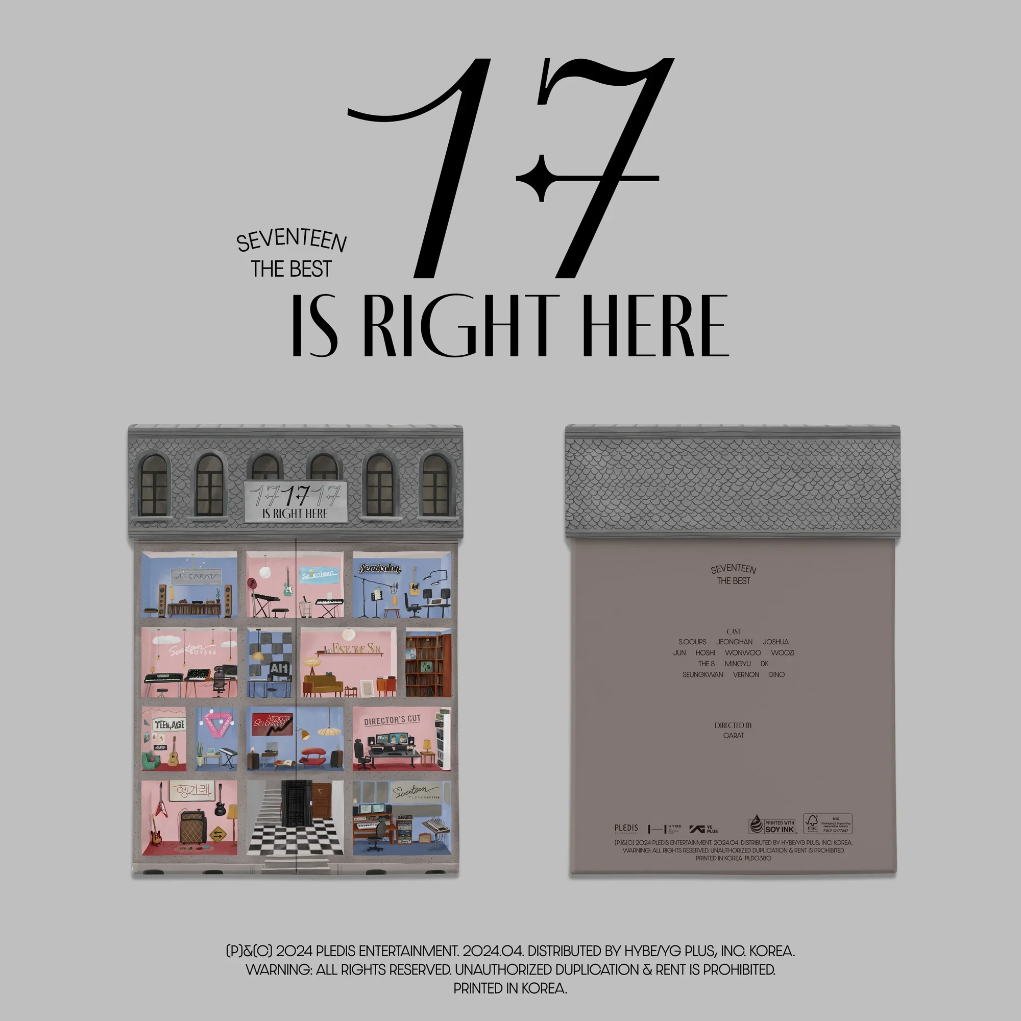 SEVENTEEN BEST ALBUM ’17 IS RIGHT HERE’ (HEAR Version) (CD)