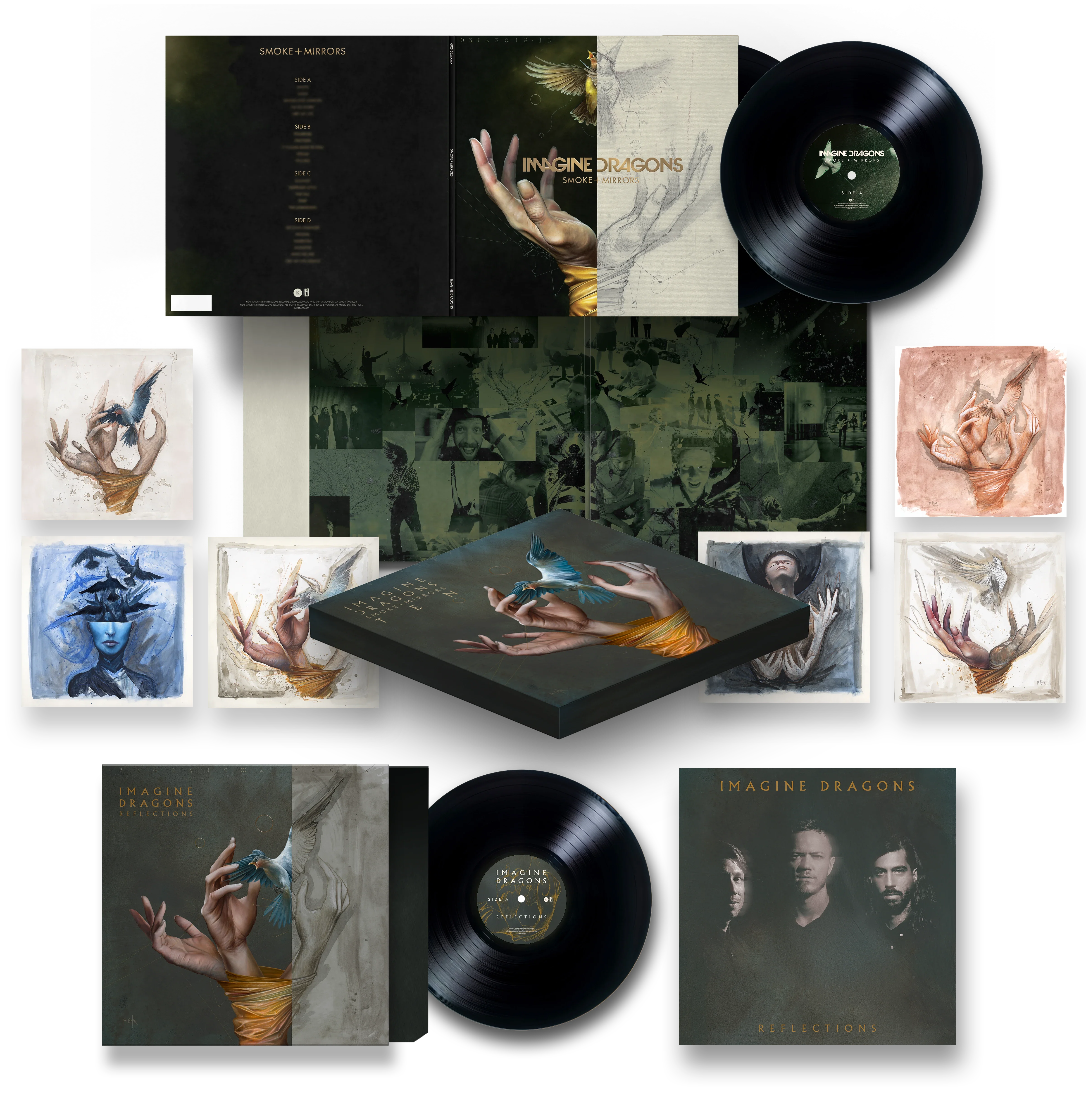 Smoke + Mirrors Ten Black 180 Gram Vinyl Box Set