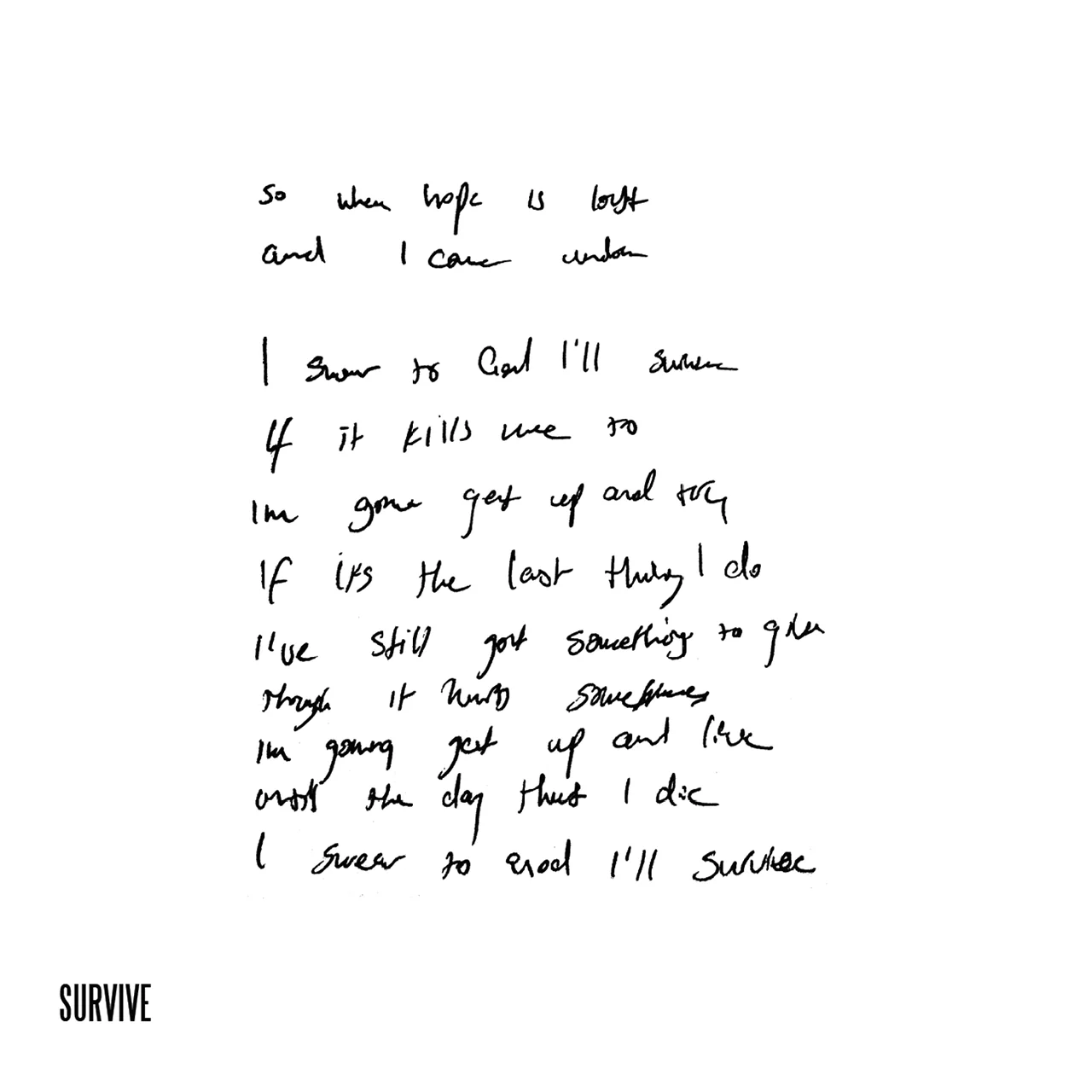 Survive (Lyrics CD) - Image 2