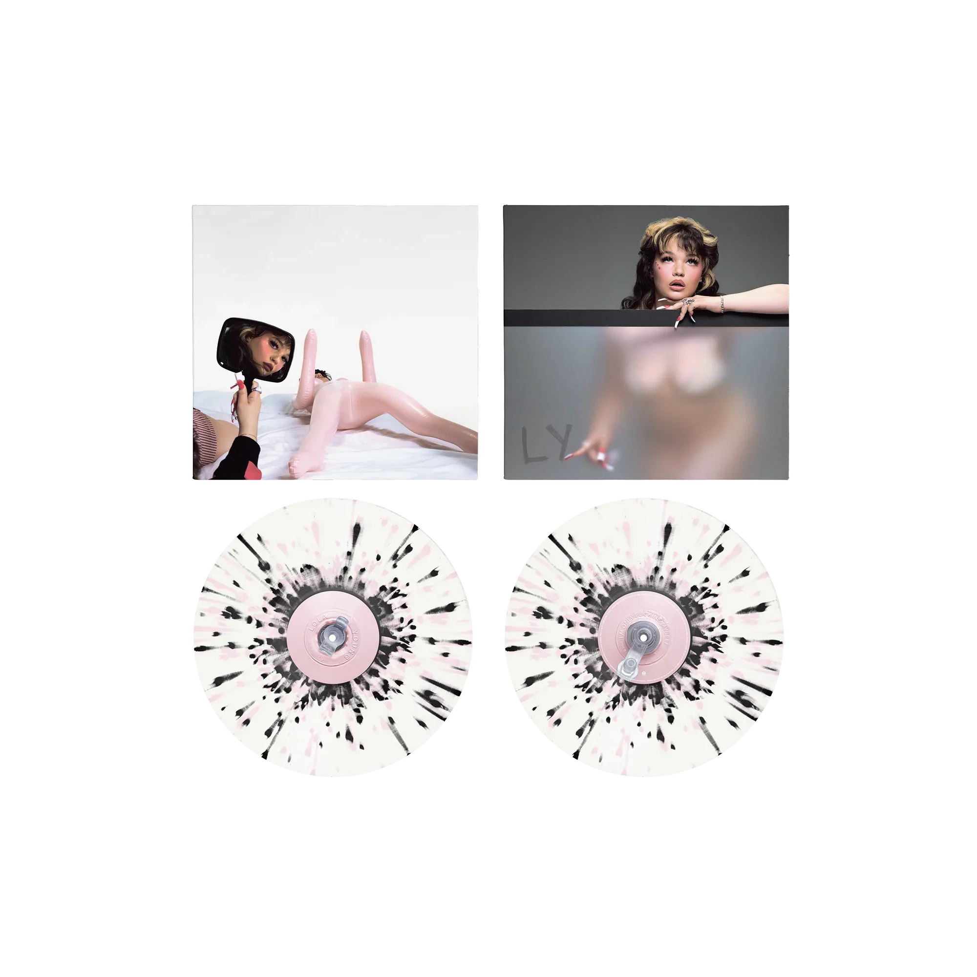 I’m Only F**king Myself: The ‘Blisters’ Edition (Pink & Black Splatter Vinyl LP) - Image 2