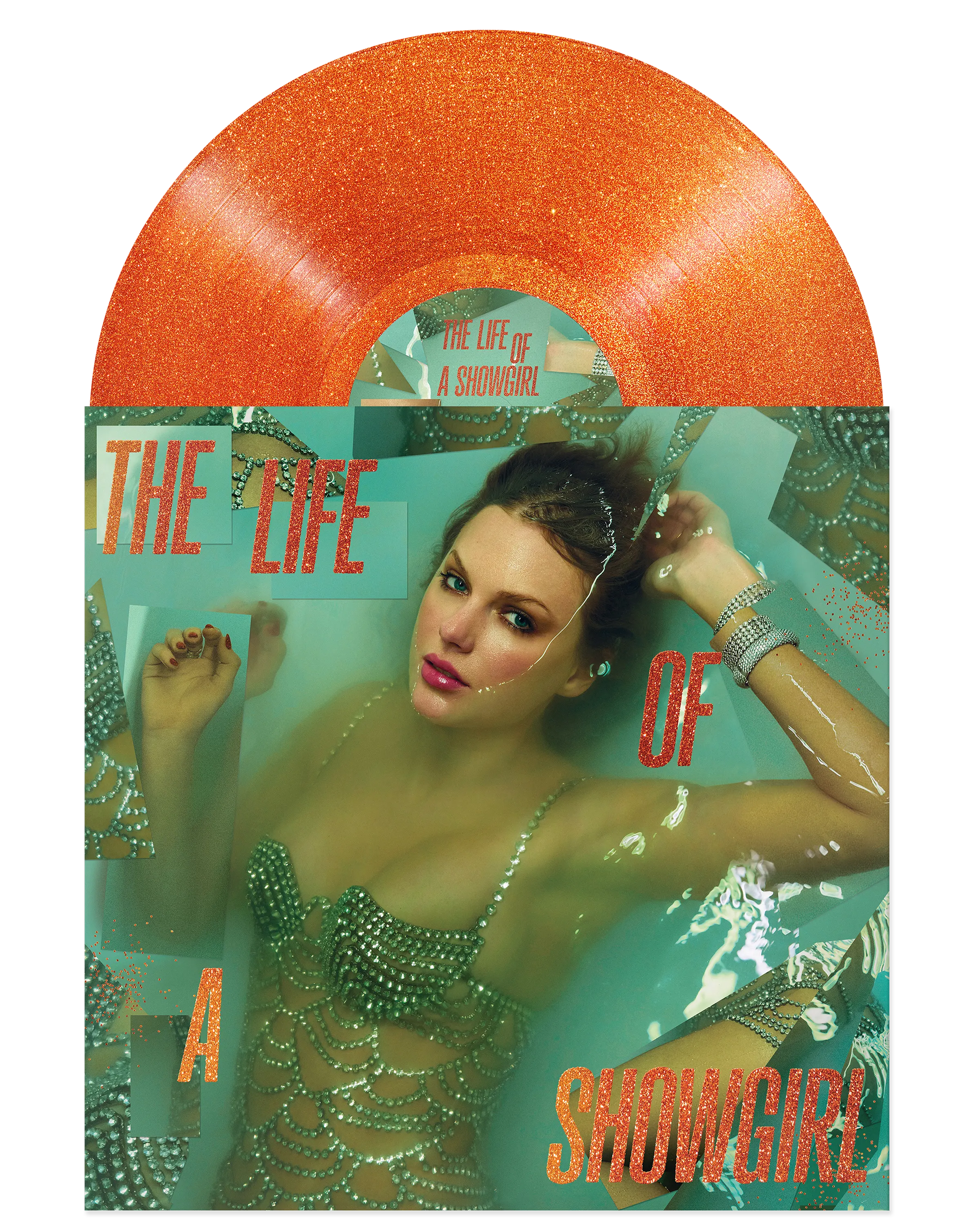 THE LIFE OF A SHOWGIRL: SWEAT AND VANILLA PERFUME PORTOFINO ORANGE GLITTER VINYL