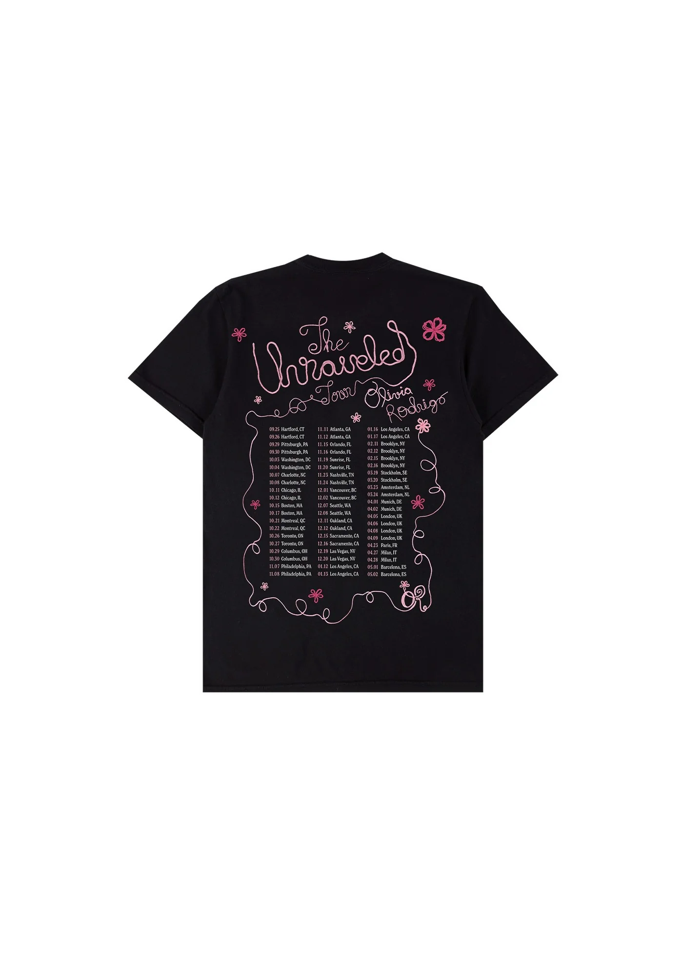 the unraveled tour youth t-shirt - Image 2