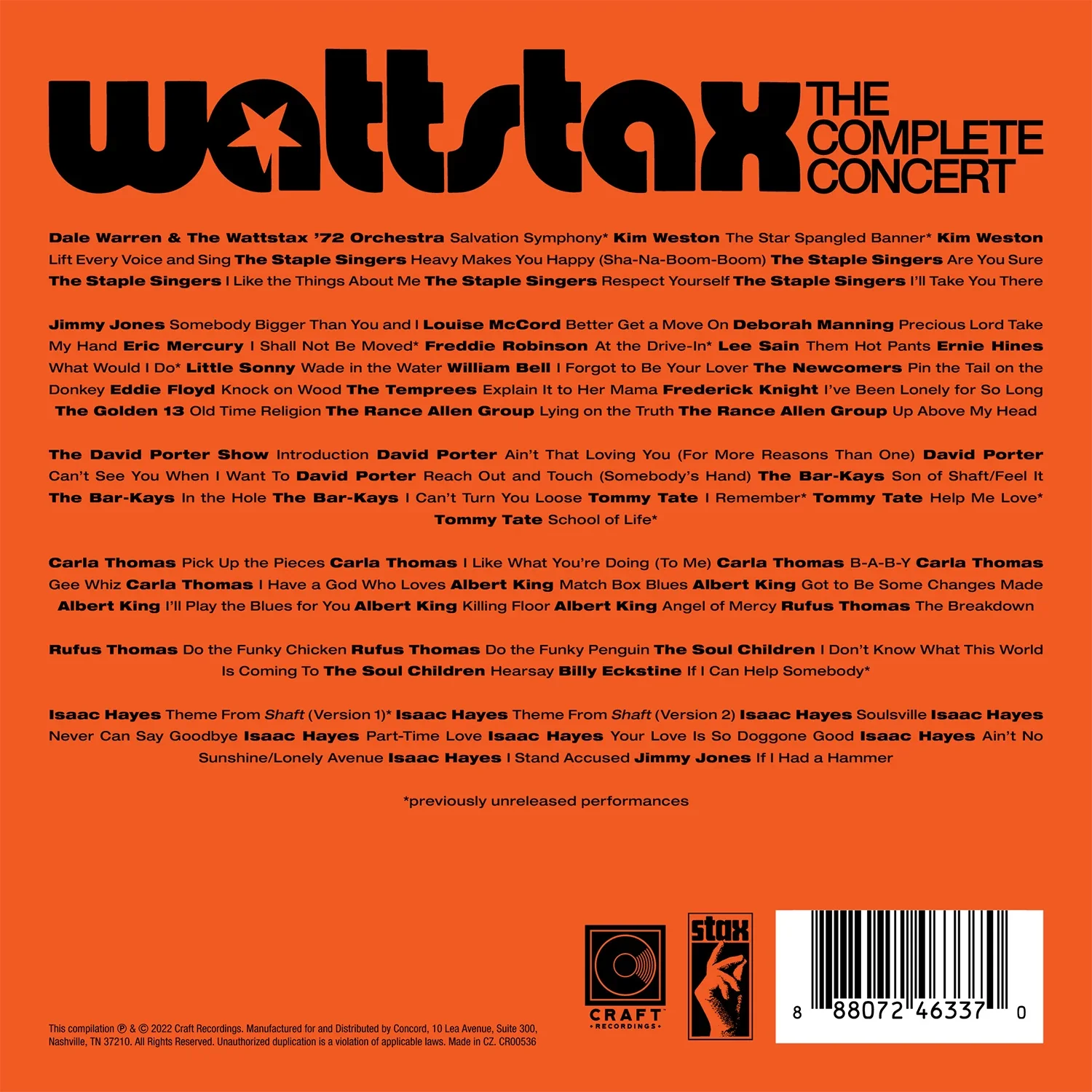 Wattstax: The Complete Concert (6CD Boxset) - Image 3