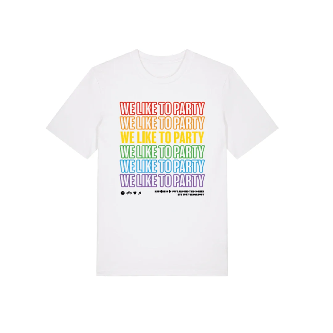 We Like To Party (Store Exclusive Rainbow White T-Shirt)