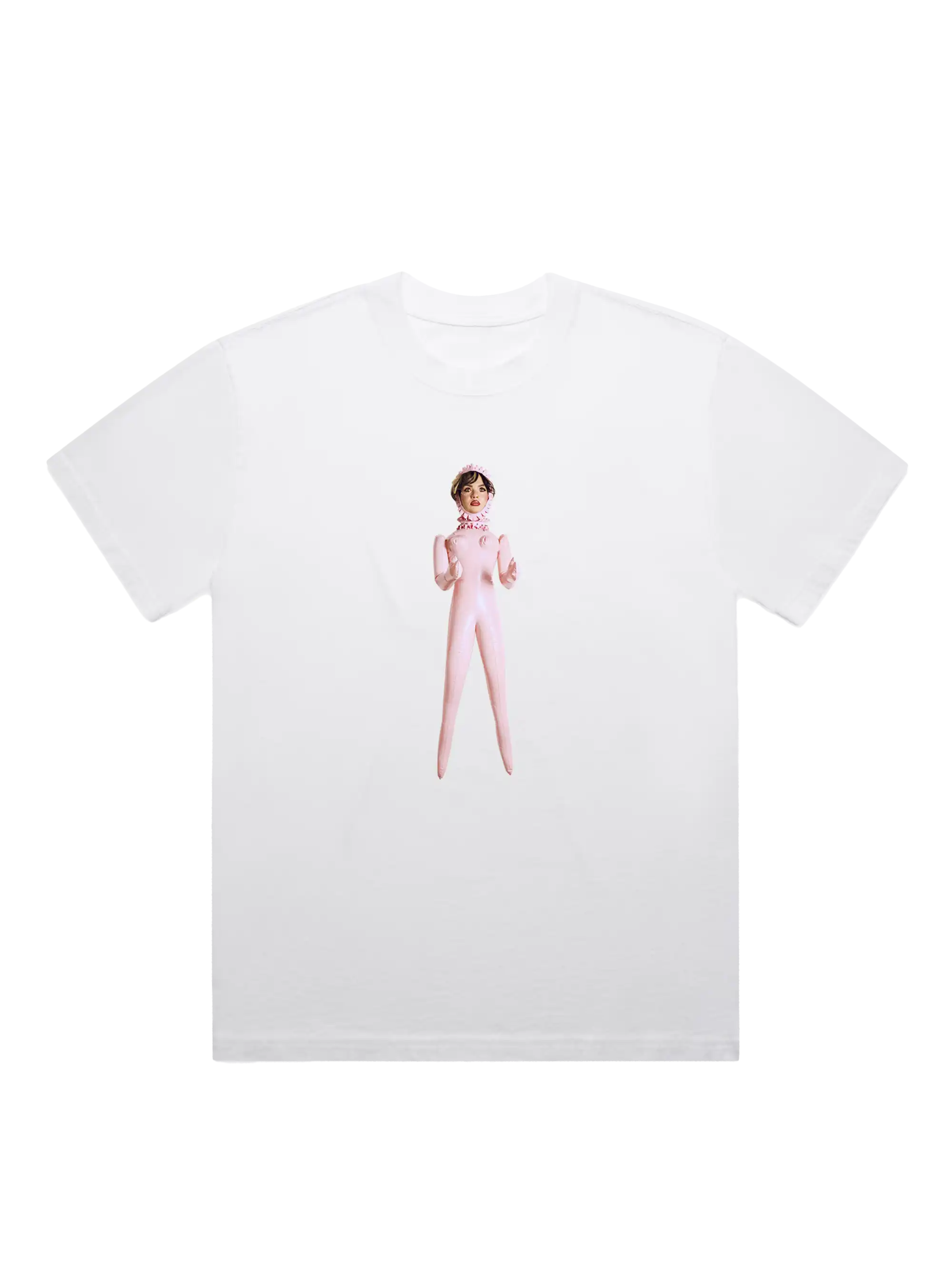 White Doll Print T-Shirt