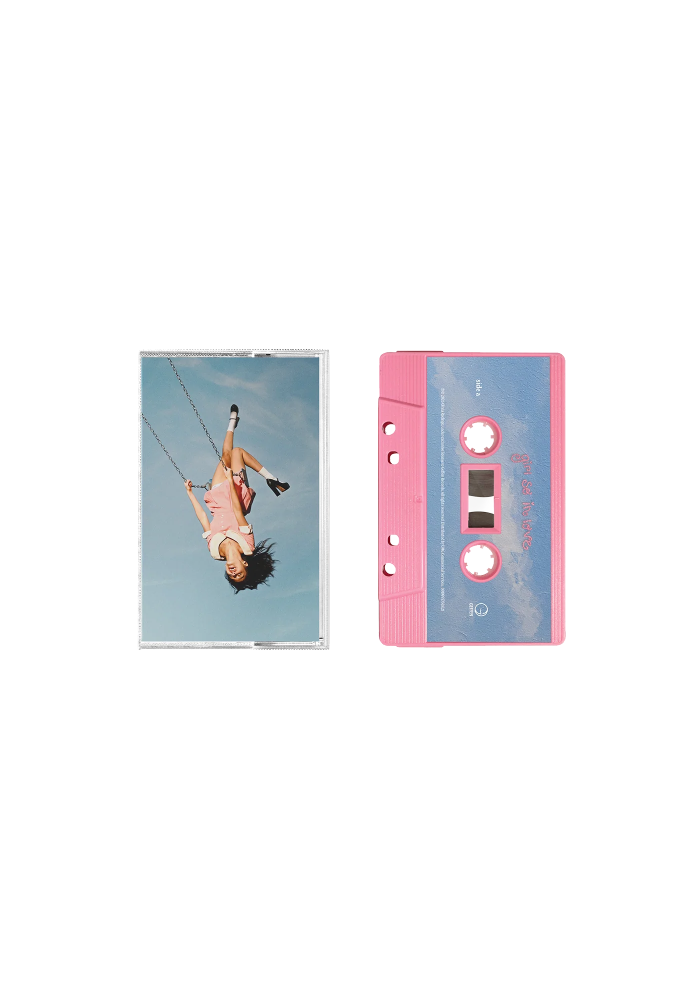you seem pretty sad for a girl so in love - baby pink cassette + signed art card - Image 2